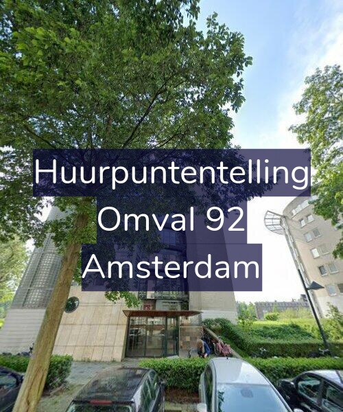 Foto gevel Huurpuntentelling voor Omval 92, Amsterdam