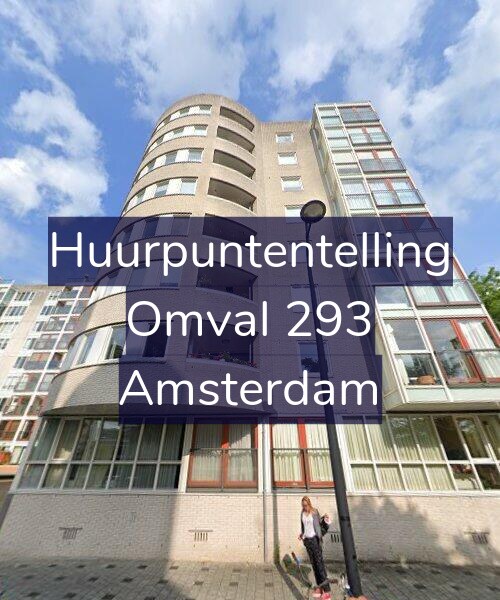 Foto gevel Huurpuntentelling voor Omval 293, Amsterdam