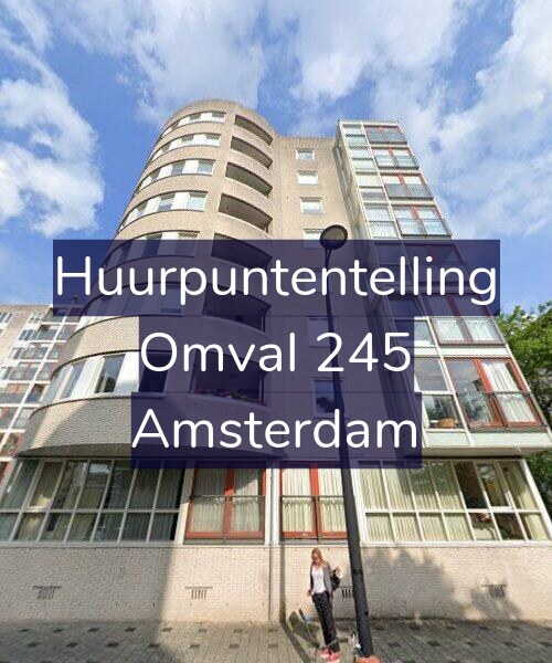 Foto gevel Huurpuntentelling voor Omval 245, Amsterdam