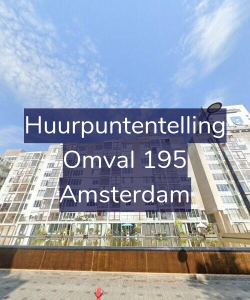 Foto gevel Huurpuntentelling voor Omval 195, Amsterdam