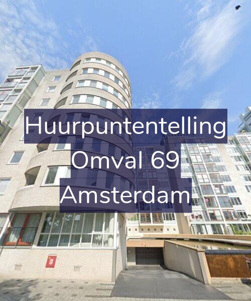 Foto gevel Huurpuntentelling voor Omval 69, Amsterdam