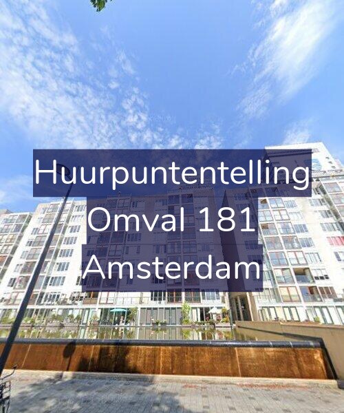 Foto gevel Huurpuntentelling voor Omval 181, Amsterdam