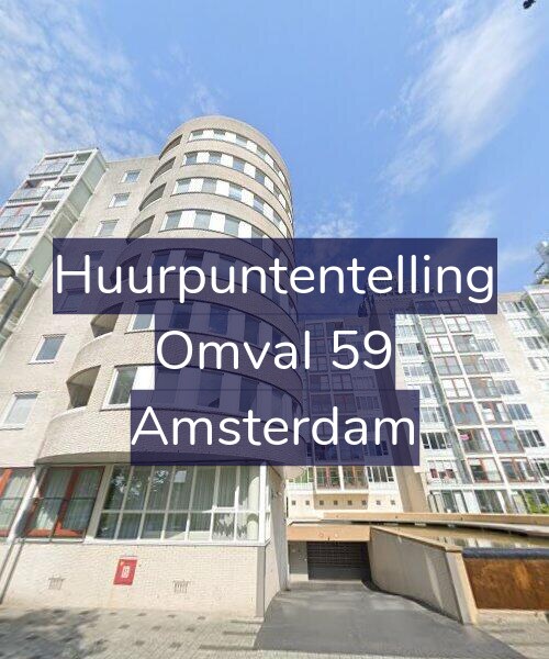 Foto gevel Huurpuntentelling voor Omval 59, Amsterdam