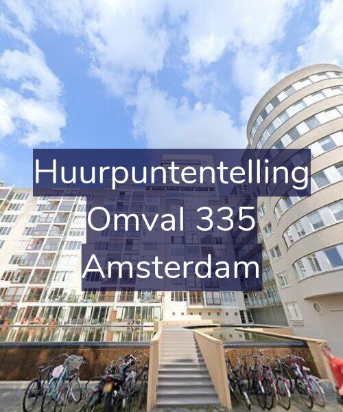 Foto gevel Huurpuntentelling voor Omval 335, Amsterdam