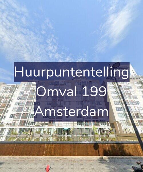 Foto gevel Huurpuntentelling voor Omval 199, Amsterdam