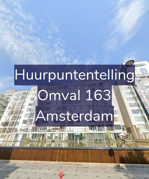 Foto gevel Huurpuntentelling voor Omval 163, Amsterdam