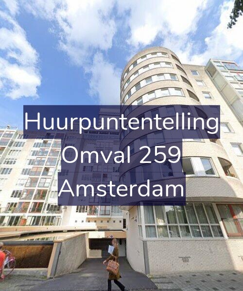 Foto gevel Huurpuntentelling voor Omval 259, Amsterdam