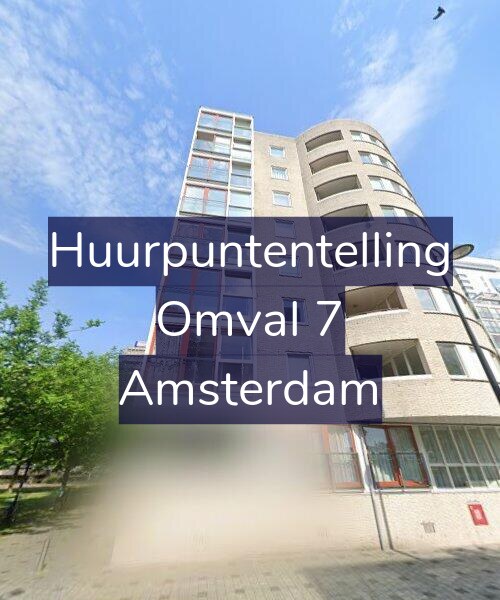 Foto gevel Huurpuntentelling voor Omval 7, Amsterdam