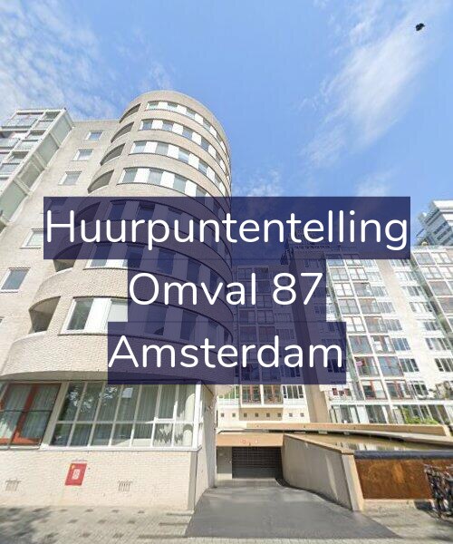Foto gevel Huurpuntentelling voor Omval 87, Amsterdam