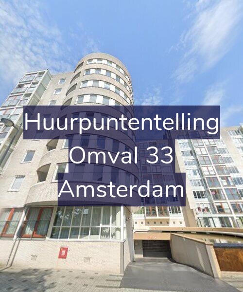 Foto gevel Huurpuntentelling voor Omval 33, Amsterdam