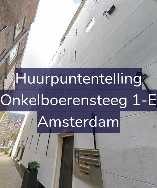 Foto gevel Huurpuntentelling voor Onkelboerensteeg 1-E, Amsterdam