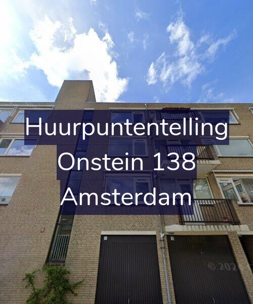 Foto gevel Huurpuntentelling voor Onstein 138, Amsterdam