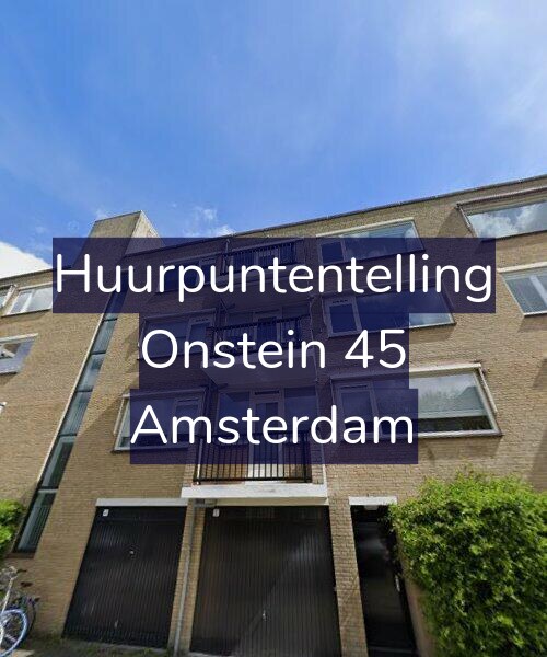Foto gevel Huurpuntentelling voor Onstein 45, Amsterdam