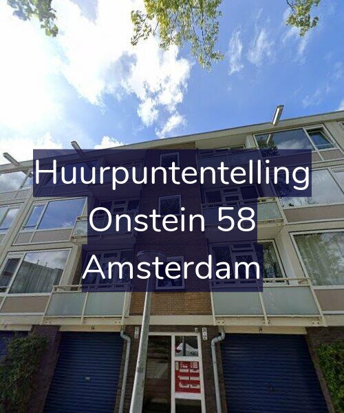 Foto gevel Huurpuntentelling voor Onstein 58, Amsterdam