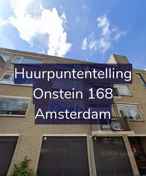 Foto gevel Huurpuntentelling voor Onstein 168, Amsterdam