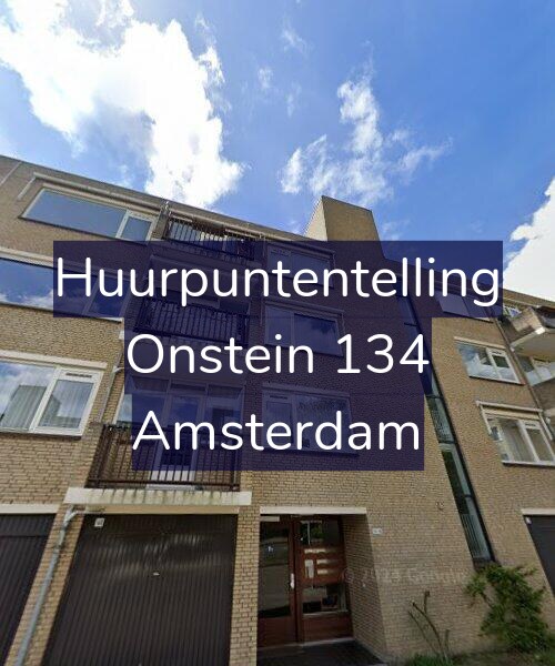 Foto gevel Huurpuntentelling voor Onstein 134, Amsterdam