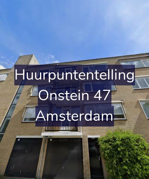 Foto gevel Huurpuntentelling voor Onstein 47, Amsterdam