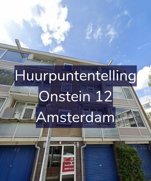 Foto gevel Huurpuntentelling voor Onstein 12, Amsterdam