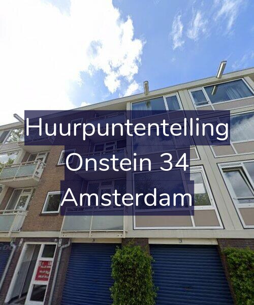 Foto gevel Huurpuntentelling voor Onstein 34, Amsterdam