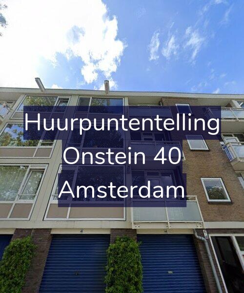 Foto gevel Huurpuntentelling voor Onstein 40, Amsterdam