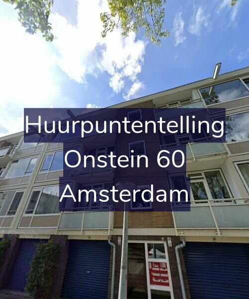 Foto gevel Huurpuntentelling voor Onstein 60, Amsterdam