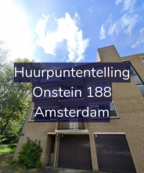 Foto gevel Huurpuntentelling voor Onstein 188, Amsterdam
