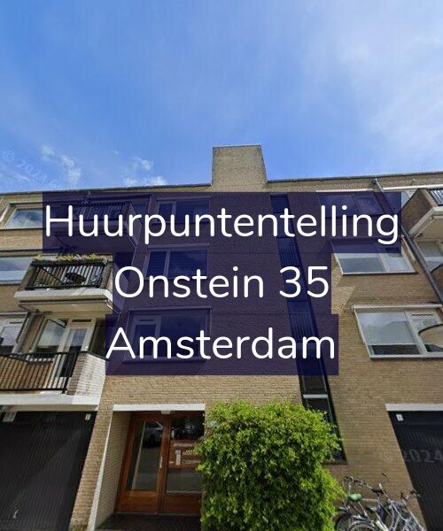 Foto gevel Huurpuntentelling voor Onstein 35, Amsterdam