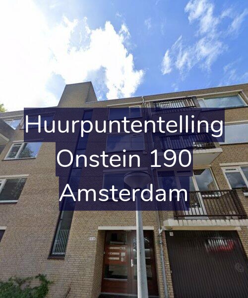 Foto gevel Huurpuntentelling voor Onstein 190, Amsterdam