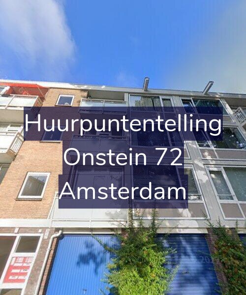 Foto gevel Huurpuntentelling voor Onstein 72, Amsterdam