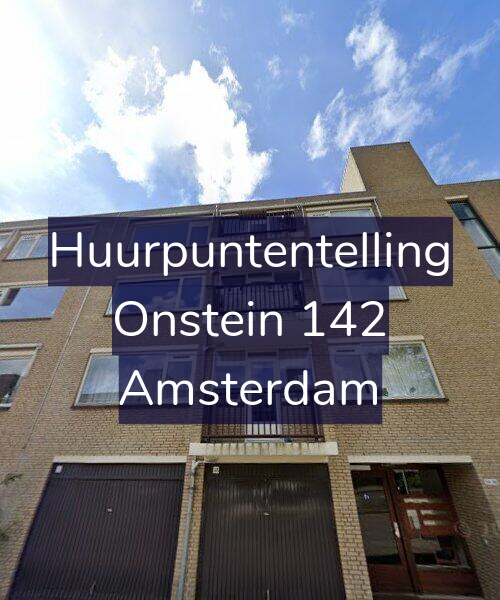 Foto gevel Huurpuntentelling voor Onstein 142, Amsterdam