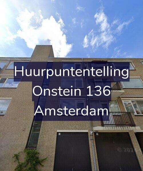 Foto gevel Huurpuntentelling voor Onstein 136, Amsterdam