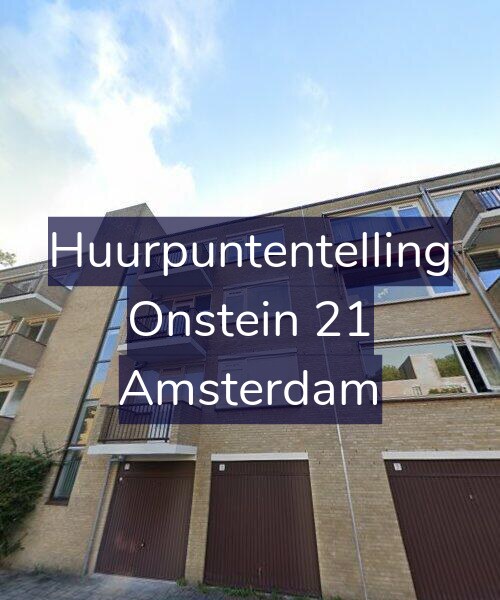 Foto gevel Huurpuntentelling voor Onstein 21, Amsterdam