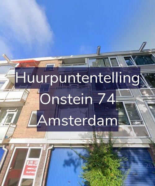 Foto gevel Huurpuntentelling voor Onstein 74, Amsterdam