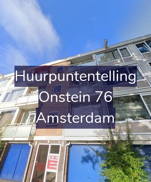 Foto gevel Huurpuntentelling voor Onstein 76, Amsterdam