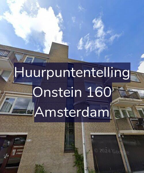 Foto gevel Huurpuntentelling voor Onstein 160, Amsterdam