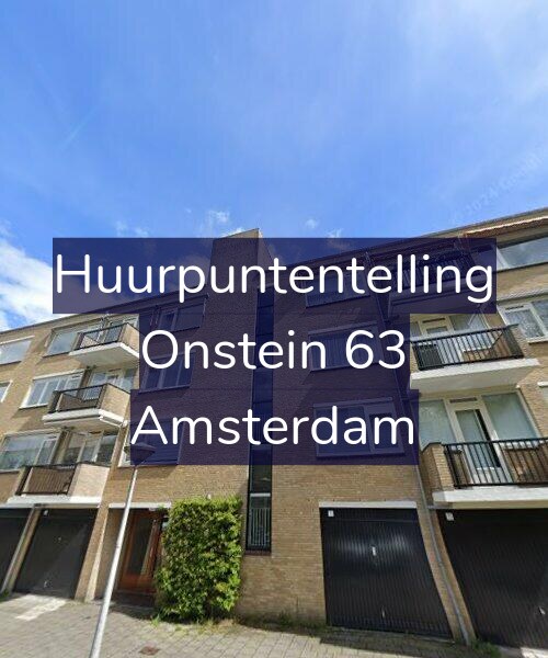 Foto gevel Huurpuntentelling voor Onstein 63, Amsterdam