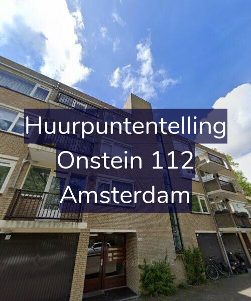 Foto gevel Huurpuntentelling voor Onstein 112, Amsterdam