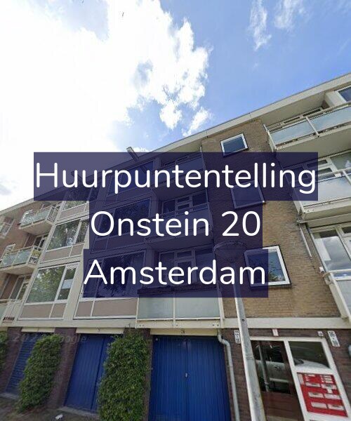 Foto gevel Huurpuntentelling voor Onstein 20, Amsterdam