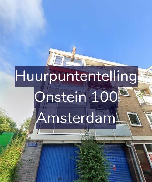 Foto gevel Huurpuntentelling voor Onstein 100, Amsterdam