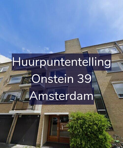 Foto gevel Huurpuntentelling voor Onstein 39, Amsterdam