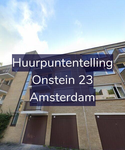 Foto gevel Huurpuntentelling voor Onstein 23, Amsterdam