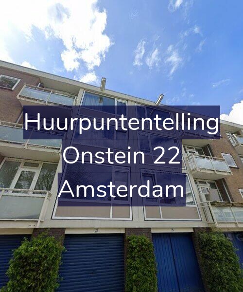 Foto gevel Huurpuntentelling voor Onstein 22, Amsterdam