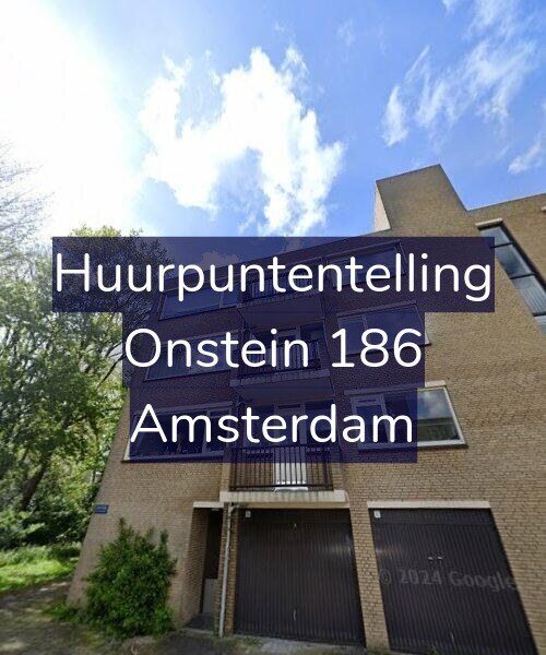 Foto gevel Huurpuntentelling voor Onstein 186, Amsterdam
