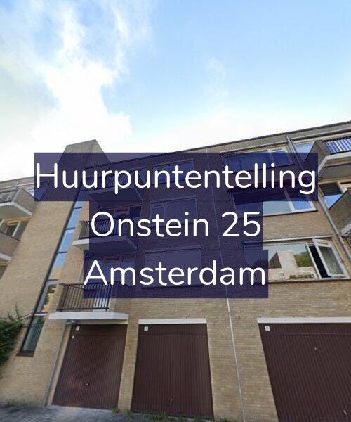 Foto gevel Huurpuntentelling voor Onstein 25, Amsterdam