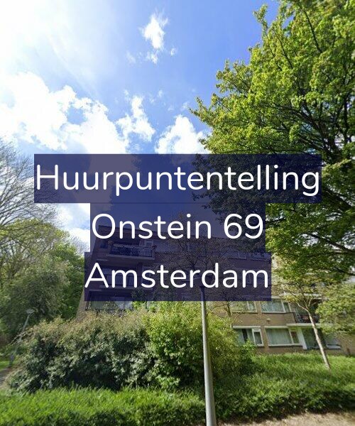 Foto gevel Huurpuntentelling voor Onstein 69, Amsterdam