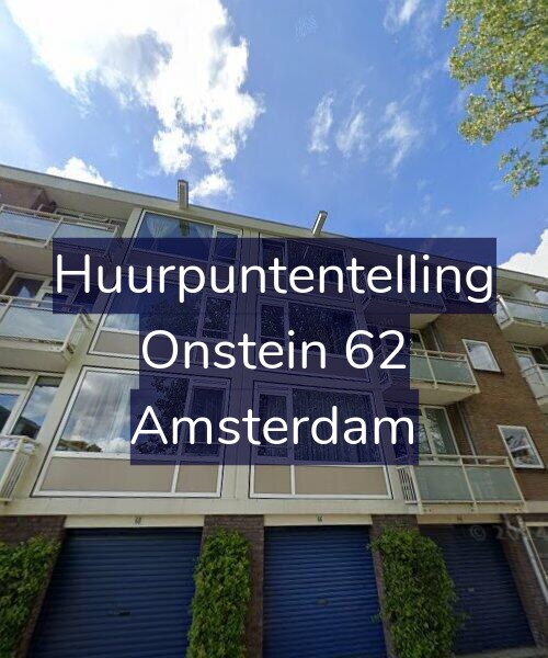 Foto gevel Huurpuntentelling voor Onstein 62, Amsterdam