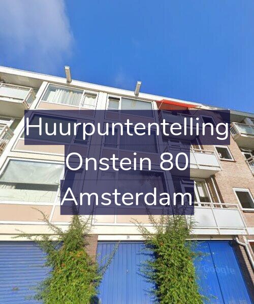 Foto gevel Huurpuntentelling voor Onstein 80, Amsterdam