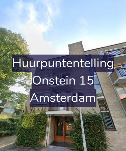 Foto gevel Huurpuntentelling voor Onstein 15, Amsterdam