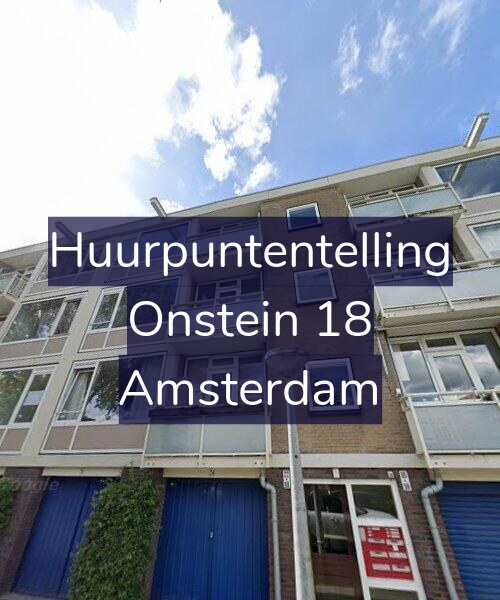 Foto gevel Huurpuntentelling voor Onstein 18, Amsterdam