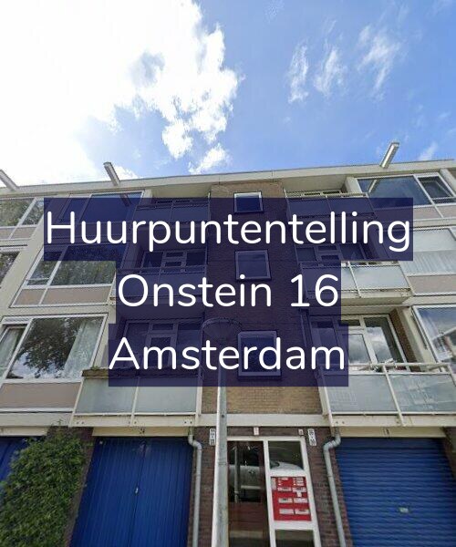 Foto gevel Huurpuntentelling voor Onstein 16, Amsterdam
